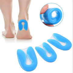 Gel Heel Cups for Heel Pain Relief - Silicone Heel Cushions for Plantar Fasciitis & Heel Spurs