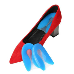 Gel Heel Cups for Heel Pain Relief - Silicone Heel Cushions for Plantar Fasciitis & Heel Spurs
