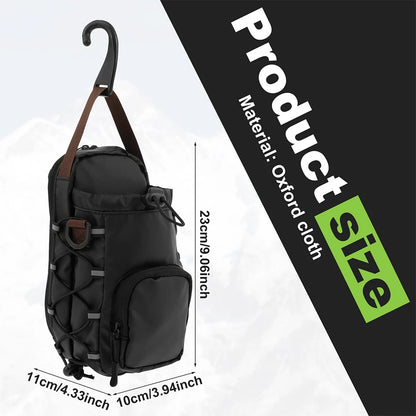 Magnetic Gym Chest Pouch Bottle Holder - Crossbody Fitness Organizer Unisex