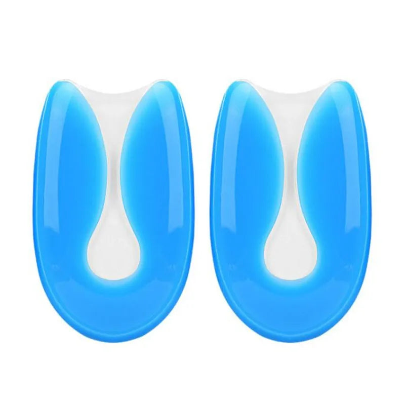 Gel Heel Cups for Heel Pain Relief - Silicone Heel Cushions for Plantar Fasciitis & Heel Spurs