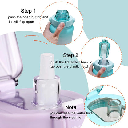 2L Water Bottle With Straw Large Capacity Sports Water Bottle Travel Fitness Sports Portable Drinking Bottles With Time Marker